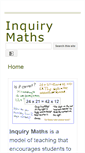 Mobile Screenshot of inquirymaths.com